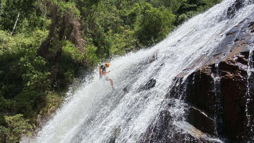 Extreme ZIPLINE 1500M & CANYONING in DA LAT - The Washing Machine and the value of guided canyoning