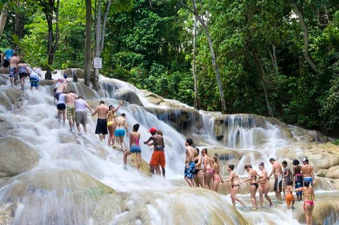 Falls Flyer Zipline and Dunn's River Falls Adventure Tour from Falmouth - Dunn’s River Falls from the water level