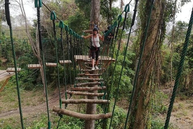 Fandee Hanging Park - Ziplines & Monkey Bridges in Tad Lo - Why Fandee fits a Tad Lo stop