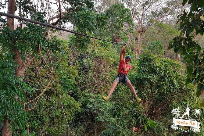 Fandee Hanging Park - Ziplines & Monkey Bridges in Tad Lo - Twelve zip lines through the course