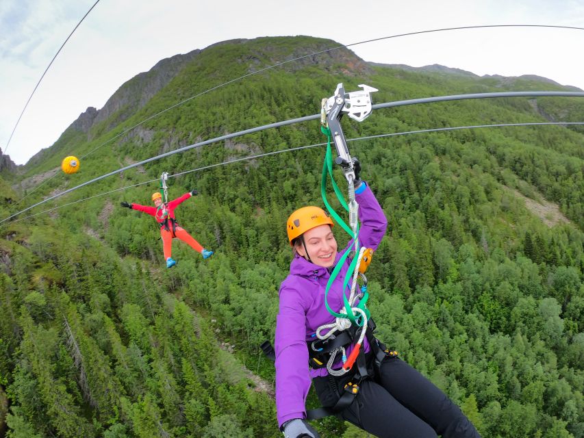 Feel the adrenaline in Mosjøen Zipline - At the 70-metre launch platform