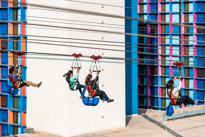 Fly LINQ Zipline at The LINQ Promenade in Las Vegas - The LINQ route: from Strip level to High Roller