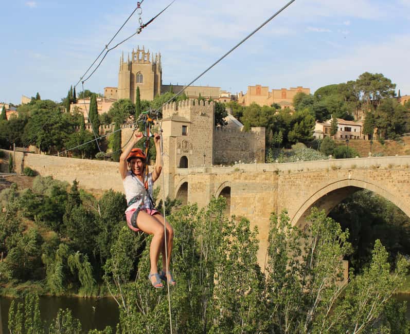 Fly Over Toledo: Urban Zipline over Tagus River - Flying over the Tagus beside Toledo’s Old Town