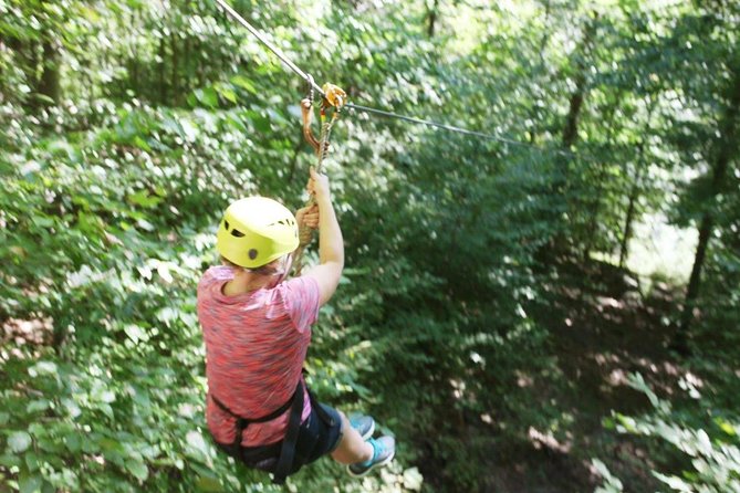 Fontanel Zipline Forest Adventure at Nashville North - The uphill walks are part of the deal