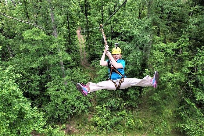Fontanel Zipline Forest Adventure at Nashville North - What happens from the first platform to the last