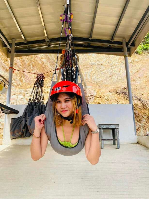 From Boracay: Mainland Off-Road ATV and Zipline Experience - Ziplining over a compact activity area