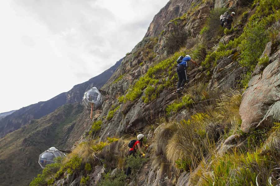 From Cusco: Via Ferrata and Sky Lodge Zipline - A morning from Cusco to the Sacred Valley cliffs