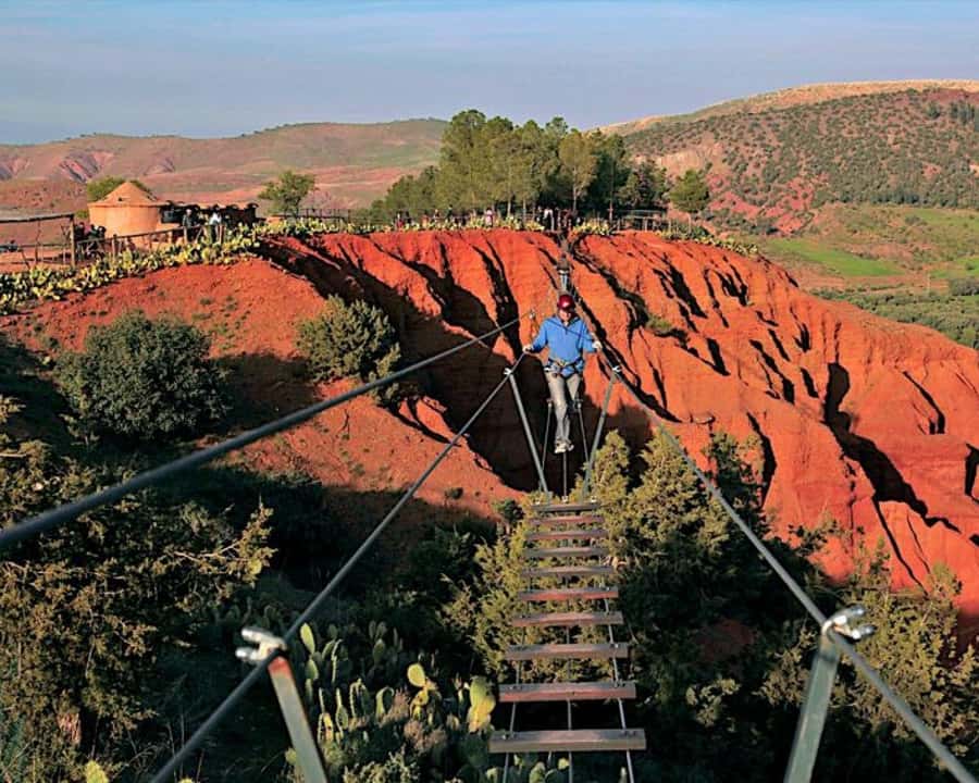 From Marrakech: Atlas Mountains Zip Line Tour Adventure - A short safety lesson before the first flight