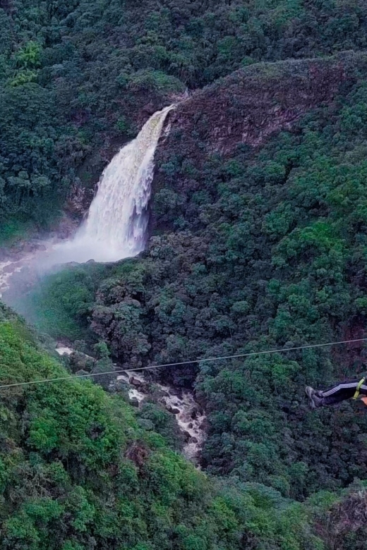 From Medellin:Powerful via Ferrata & Zipline Giant Waterfall - The guide makes a practical difference
