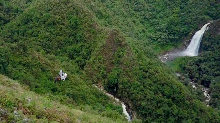 From Medellin:Powerful via Ferrata & Zipline Giant Waterfall - A balanced look at the day