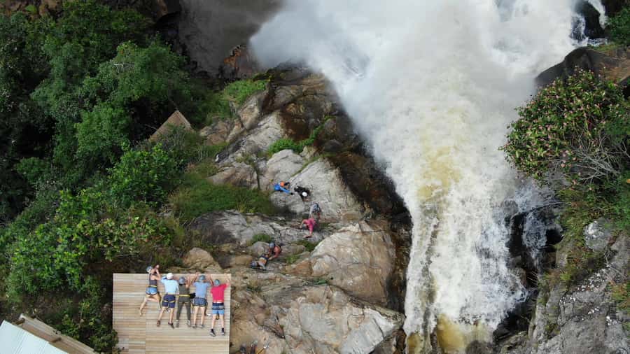 From Medellin:Powerful via Ferrata & Zipline Giant Waterfall - Hiking to the 100-meter waterfall