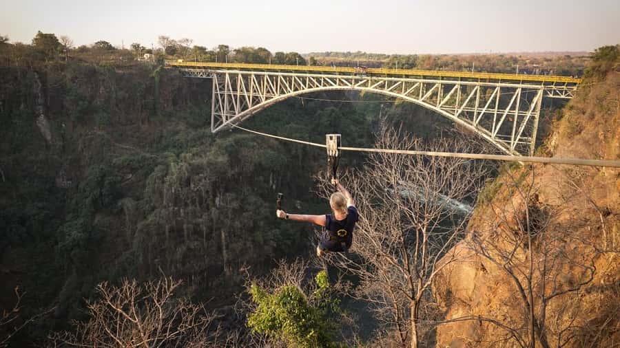 From Victoria Falls: Zip Line from the Victoria Falls Bridge - What happens during the one-hour experience