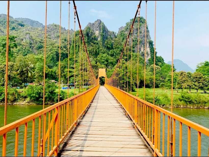 From Vientiane: Vang Vieng Tour with Cave Kayak & Zipline - Ziplining near Nangfa Cave adds the real rush