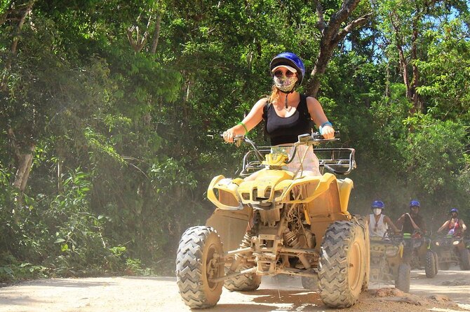 Full Adrenaline Day in Tulum! ATVs, Zipline, Cenote, Rappel, Food - One half-day, four kinds of adrenaline