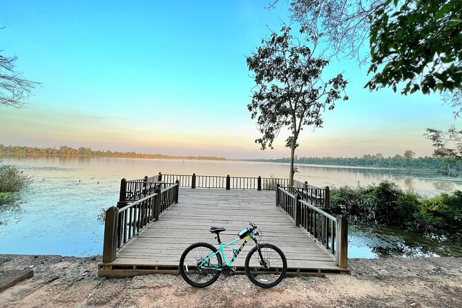 Full-Day Bike Tour in Siem Reap with Zipline - A quiet pause at Baray Jayataka