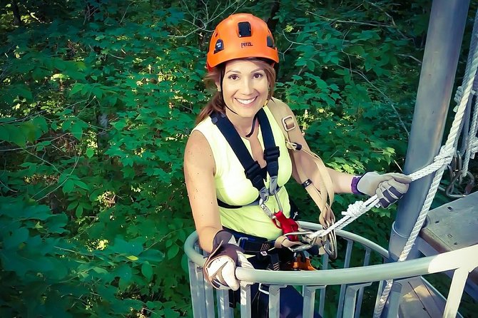 Fully Guided Zipline Canopy Tour through Kentucky River Palisades - Six ziplines, three bridges, and one rappel
