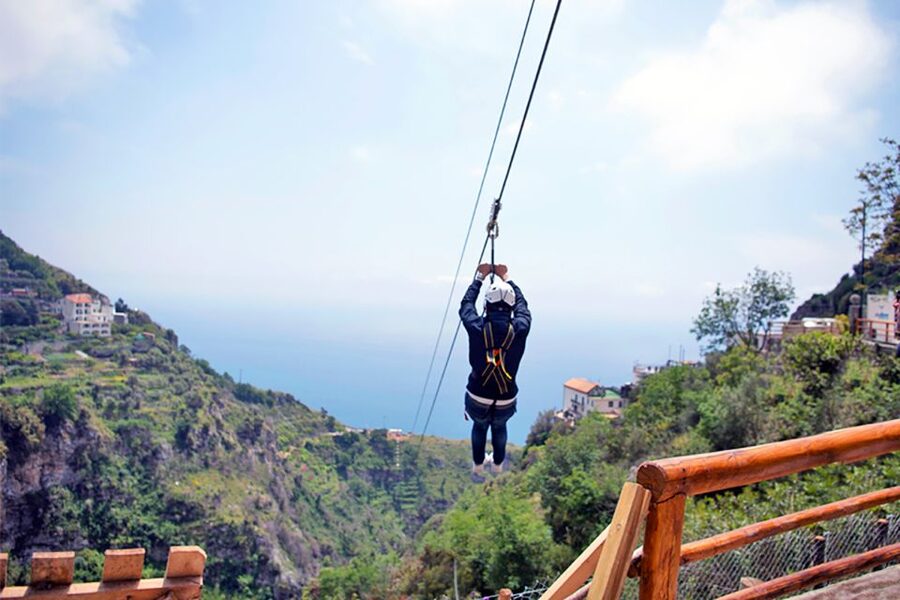 Furore: Flight of the Angel Zipline Experience - Flying above Furore Fjord