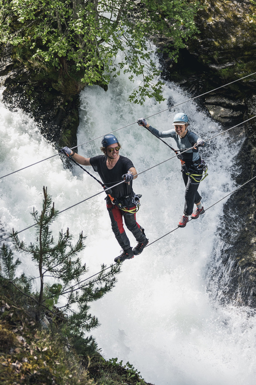 Geiranger: Zipline Park Experience - The via ferrata, bridges, rock, and upper-body work
