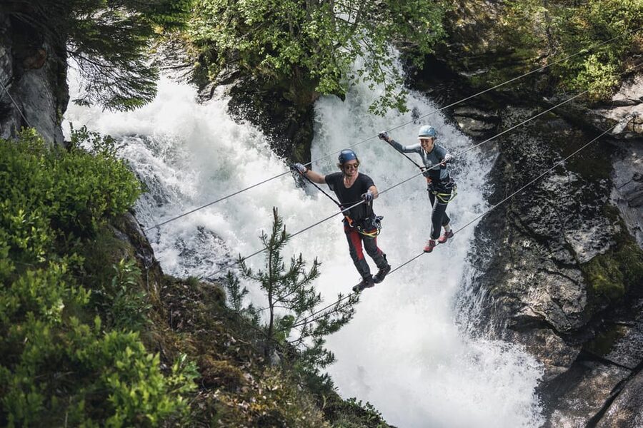 Geiranger: Zipline Park Experience - Dynamite Waterfall and the forest finish