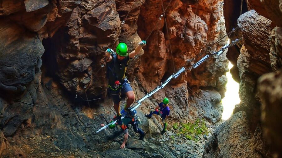 Gran Canaria: Guided Via Ferrata and Zipline Adventure - The summit zipline finish