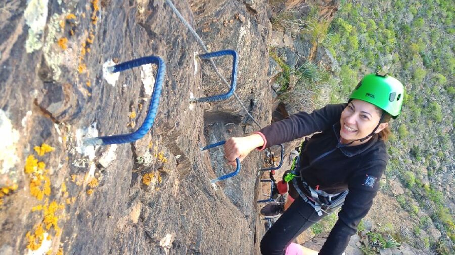 Gran Canaria: Guided Via Ferrata and Zipline Adventure - The short walk to the climbing start