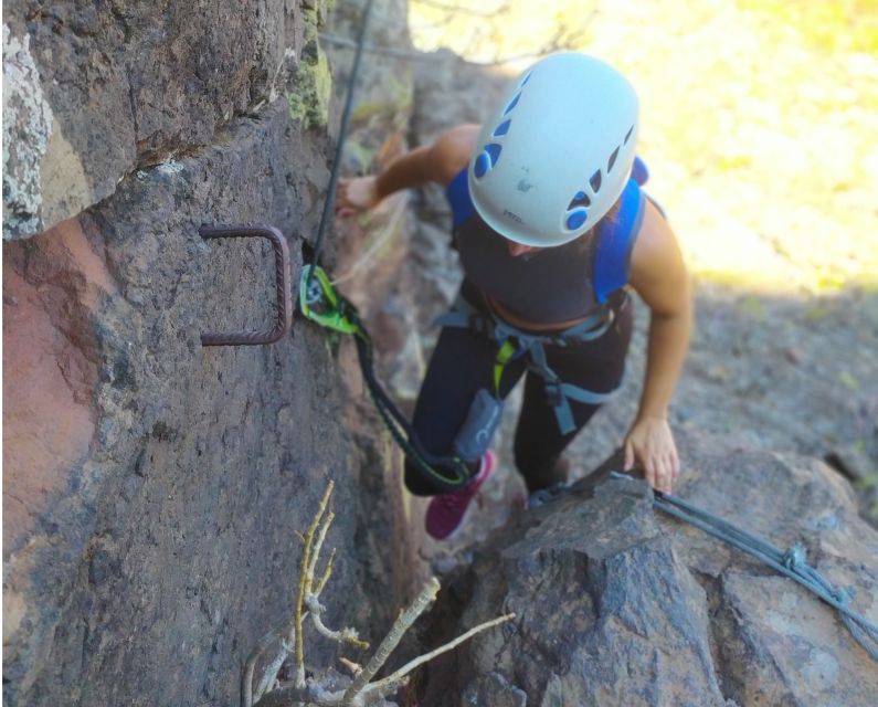 Gran Canaria: Zipline and Mountaineering Tour - Learning the climbing wall