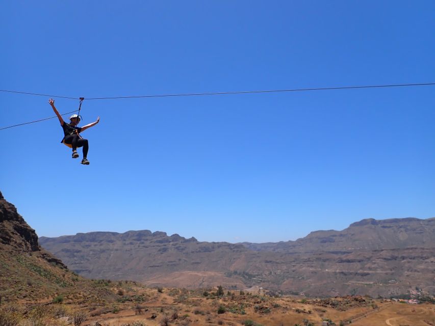 Gran Canaria: Zipline and Mountaineering Tour - Crawling through a volcanic tube