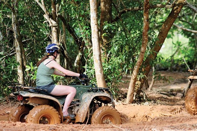Great Phuket ATV & Zipline Adventure - Getting comfortable on the ATV at Phuchada Safari