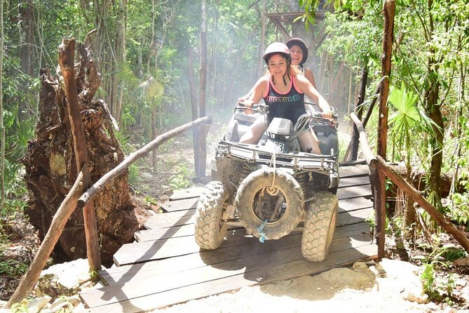 Half Day ATV, Zip-line & Cenote tour! Transportation from Cancun - ATV trails through La Ruta de los Cenotes