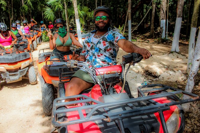 Half Day in Cancun Atvs Ziplines and Cenote Park - ATV Riding on Rocky Jungle Trails