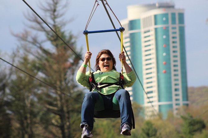 HighFlyer Zipline at Foxwoods - How the HighFlyer compares with a normal casino day