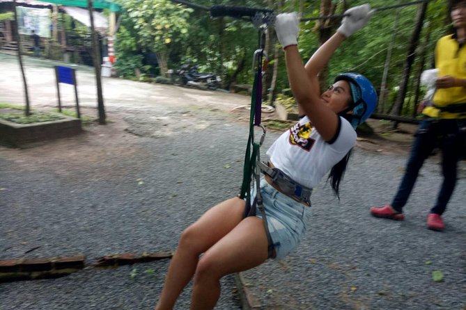 Hiking and Zipline Private Tour from Chiang Mai +Karen Village - Taking time at Mae Sa Waterfall