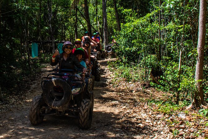 Horseback Ride, ATV's (Shared), Ziplines & Cenote Swim! From Cancun & Riviera - ATV tracks with a shared vehicle