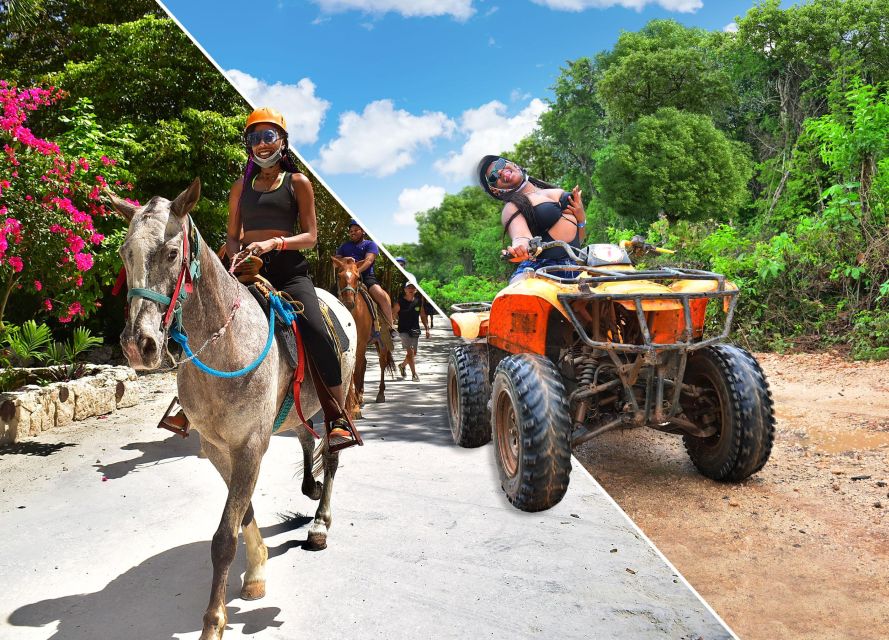 Horseback Riding & ATV Adventure with Ziplines & Cenote - ATV trails through the jungle