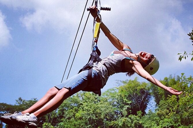 Horseback Riding, ATV and Ocean Zip lining combo from Montego Bay - Ocean ziplining and rappelling