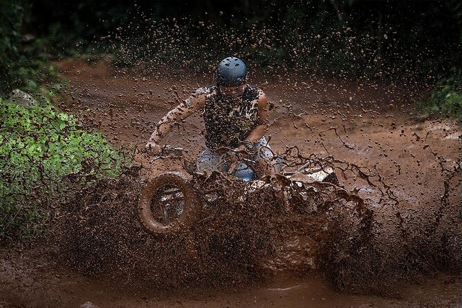 Horseback Riding + ATV + Cenote + Zip-Line from Cancun and Playa del Carmen - ATV riding on a short ranch circuit