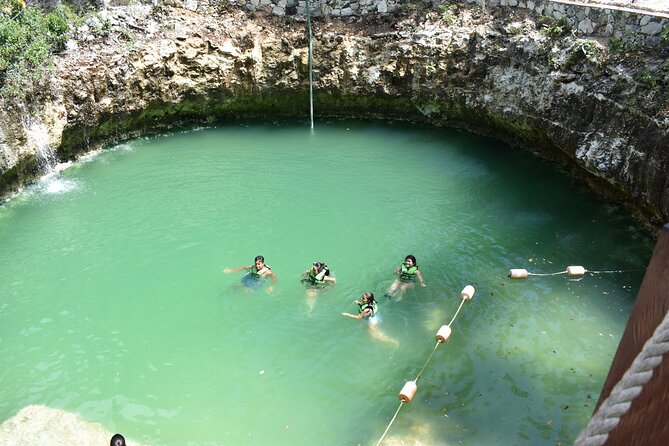 Horseback riding Tour with ATV circuit, ziplines and Cenote - Horseback riding in the jungle