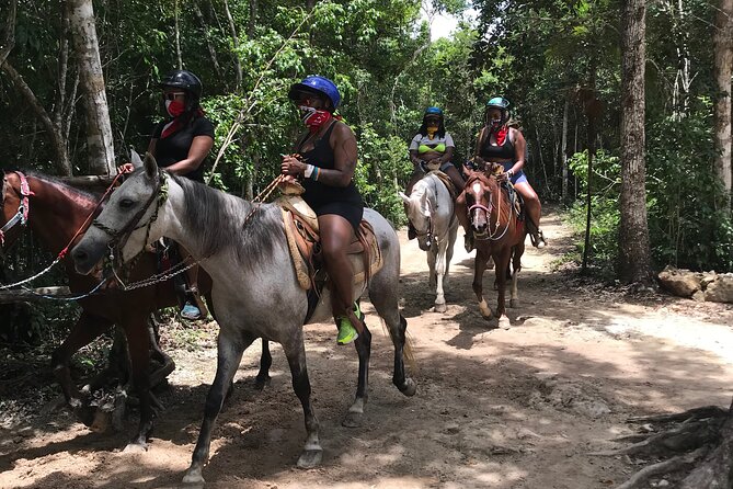 Horseback riding with ATV, zip lines and cenote, lunch and transfer - Four activities along the Ruta de los Cenotes