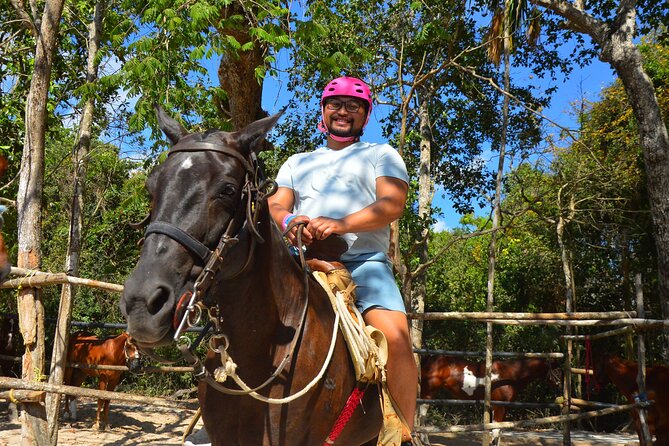 Horseback riding with ATV, zip lines and cenote, lunch and transfer - Transfers and timing from Cancun, Playa del Carmen, and Tulum