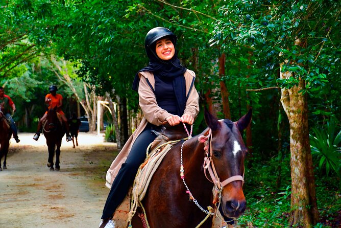 Horseback Riding with ATV, Zipline, Cenote and Tequila Tasting - Swimming at Cenote Verde Lucero