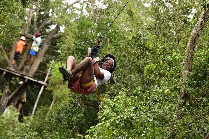 Horseback Riding Ziplines and Cenote Tour with Lunch - Amazing Adventures Park: six platforms and a jungle ride