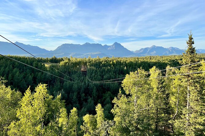 Horseback & Zipline Adventure in Alaska Mountains includes Lunch - From Ranch Trails to Wolverine Canyon