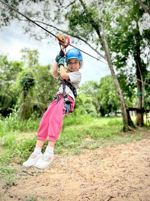 Hua Hin Tree Top Zipline Adventure and Canopy Rope Challenge - The flying skateboard and other unusual elements