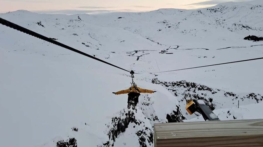 Hveragerdi: Mega Zipline Experience - Meeting beside Reykjadalur Café