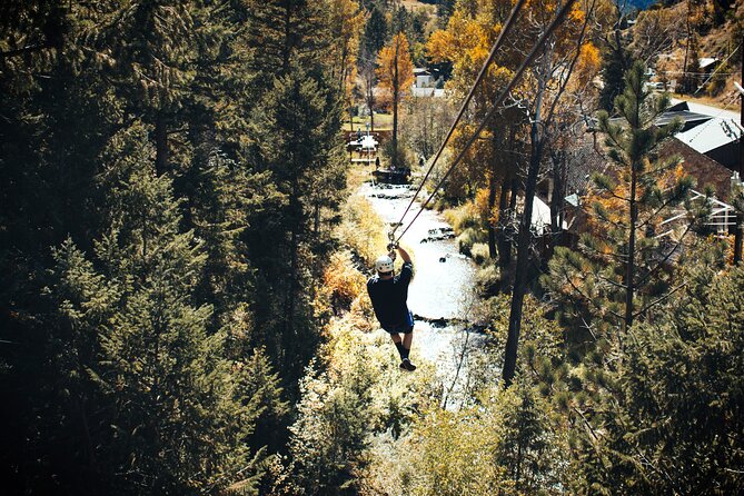 Idaho Springs Cliffside Zipline - Starting high above Idaho Springs