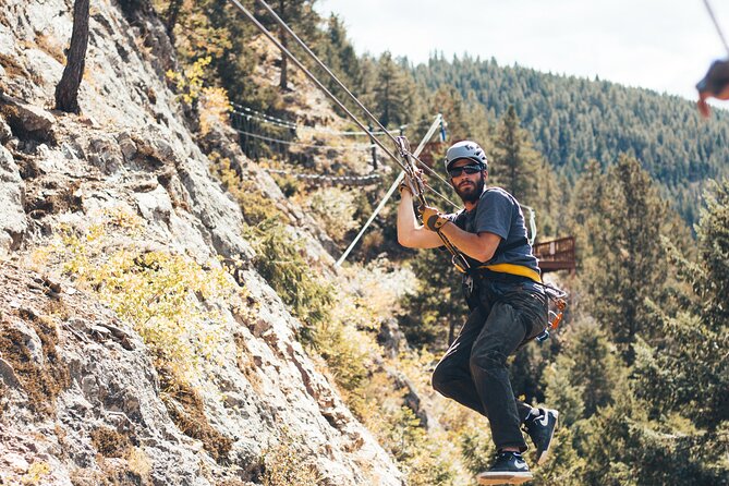 Idaho Springs Cliffside Zipline - Six lines with more variety than a single flight