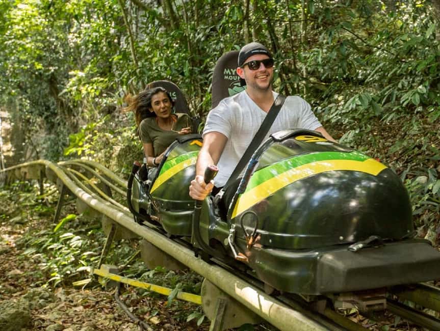 Jamaica Bobsled and Zip Line Adventure Tour - Making time for the mountaintop facilities