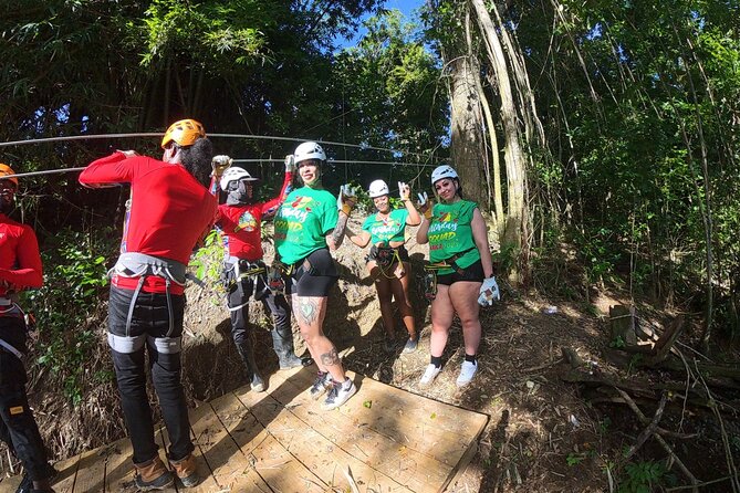 Jamaica’s longest Zipline and Rick’Cafe Tour with Transportion - From Montego Bay to Jamaica’s longest zipline