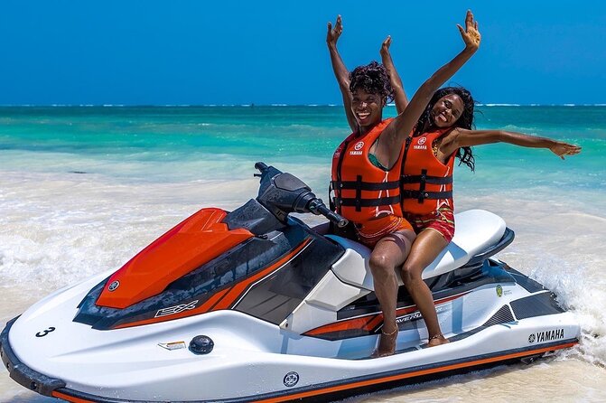 Jet Ski & Zip line splash in punta cana - Donut rides and the inflatable obstacle course