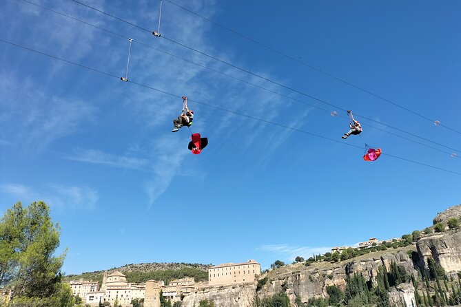 Jumping in Zipline with Unique Views of Cuenca - A zipline with Cuenca beneath your feet